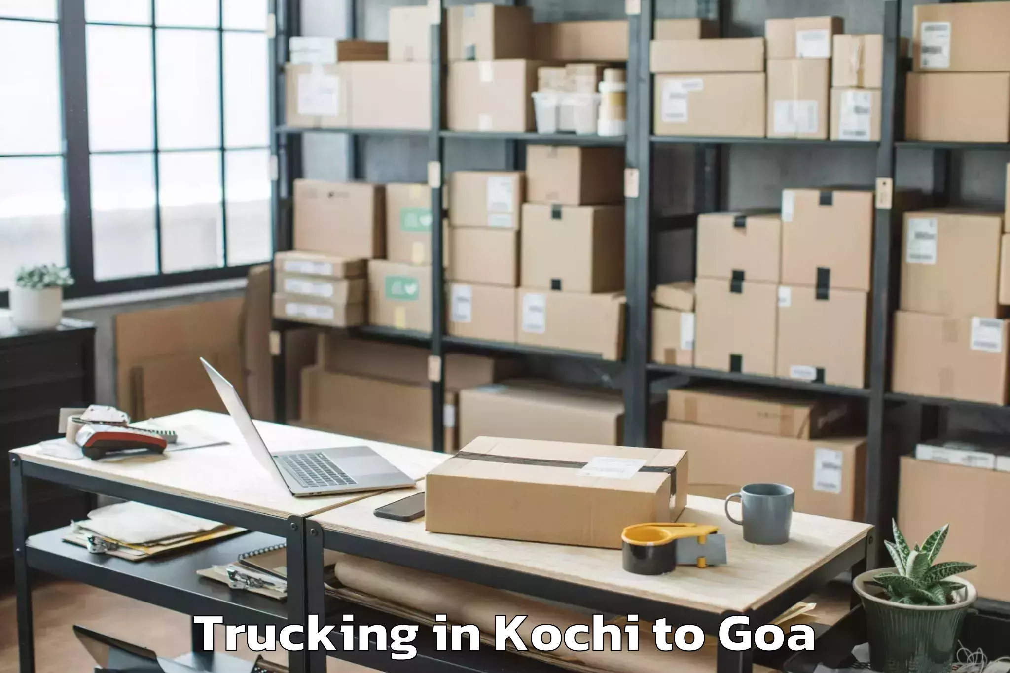 Kochi to Dicholi Trucking Booking